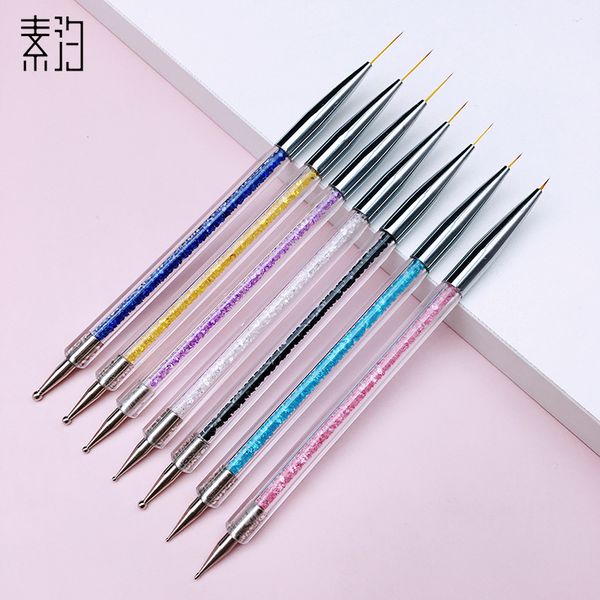 double / 5 suxi 7 headed multi-purpose color drawing point drill pull pen set manicure tool
double / 5 suxi 7 headed multi-purpose color drawing point drill pull pen set manicure tool