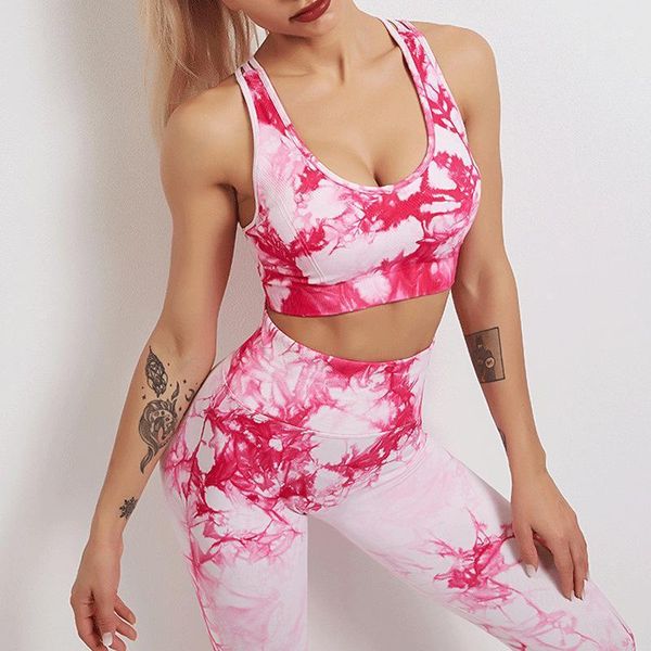 yoga outfit woman fitness sports clothes 2pcs set dye bra high waist leggings track suit
yoga outfit woman fitness sports clothes 2pcs set dye bra high waist leggings track suit