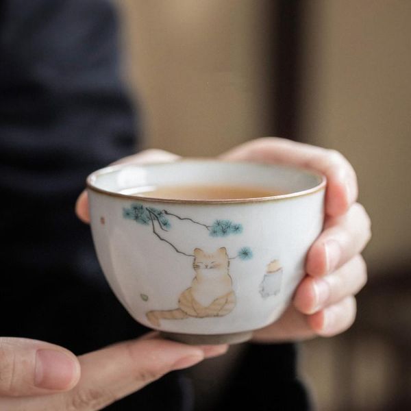 cups & saucers large capacity ceramic teacup hand painted cute cat porcelain master cup chinese water mug creative tea bowl drinkwar
cups & saucers large capacity ceramic teacup hand painted cute cat porcelain master cup chinese water mug creative tea bowl drinkwar
