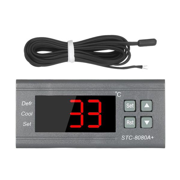 smart home control stc-8080a+ digital temperature controller refrigerator thermostat for automatic defrosting with ntc sensor probe
smart home control stc-8080a+ digital temperature controller refrigerator thermostat for automatic defrosting with ntc sensor probe