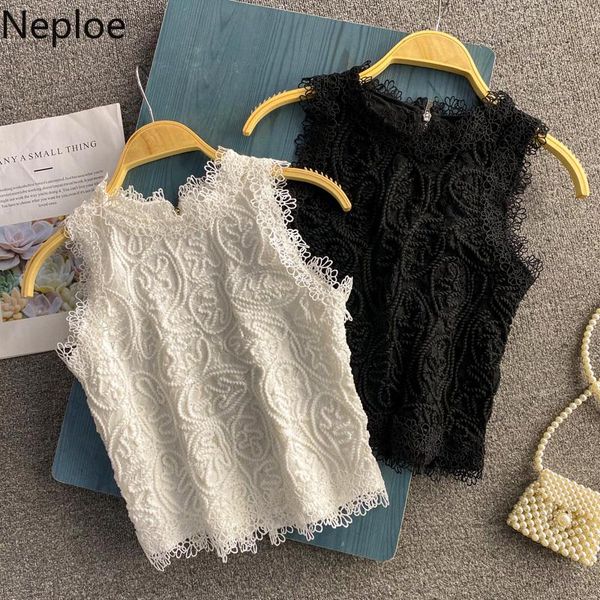 women's blouses & shirts neploe women o-neck sleeveless hollow out lace shirt 2021 summer blusas mujer fashion back zipper slim tempera, White
women's blouses & shirts neploe women o-neck sleeveless hollow out lace shirt 2021 summer blusas mujer fashion back zipper slim tempera, White