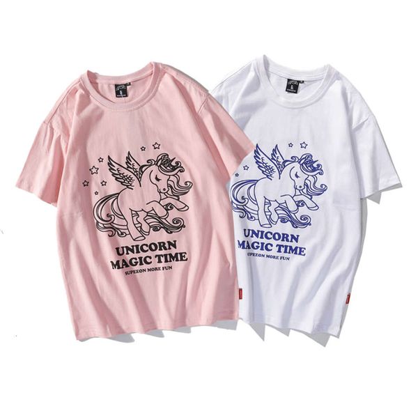 summer t shirt fashion brand harajuku cartoon cute print round neck loose couple short sleeve men's class dress, White;black
summer t shirt fashion brand harajuku cartoon cute print round neck loose couple short sleeve men's class dress, White;black