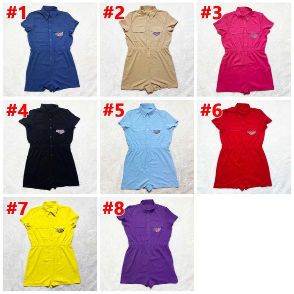 2021 women tracksuits designer short sleeve workout button jumpsuit solid color fashion loose double pocket icon casual outfits overalls, Gray
2021 women tracksuits designer short sleeve workout button jumpsuit solid color fashion loose double pocket icon casual outfits overalls, Gray