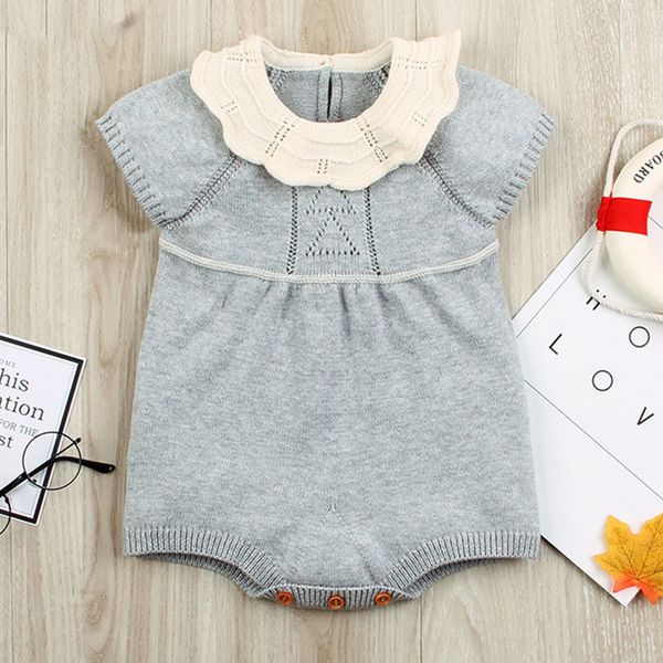 bodysuits short sleeve infant jumpsuit spring knitted sweater newborn bodysuit toddler baby girl clothes, Blue
bodysuits short sleeve infant jumpsuit spring knitted sweater newborn bodysuit toddler baby girl clothes, Blue
