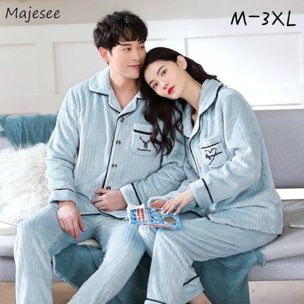 men pajama sets oversize 3xl flannel plus velvet thicker single breasted turn-down collar print winter warm soft homewear couple men's, Black;brown
men pajama sets oversize 3xl flannel plus velvet thicker single breasted turn-down collar print winter warm soft homewear couple men's, Black;brown