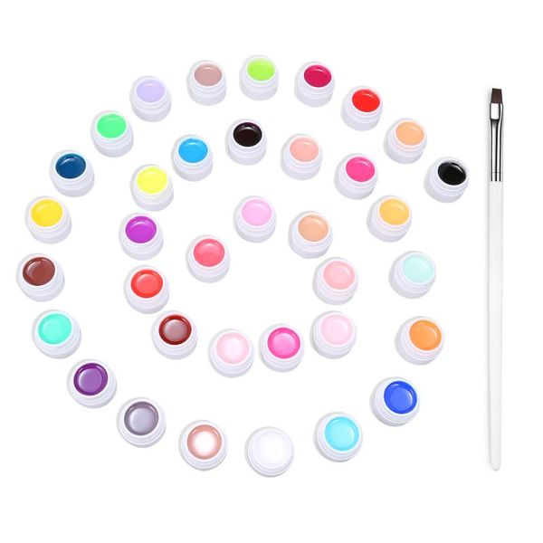nail gel 36 color polish art pigment tool uv builder solid glue extension with one brush, Red;pink
nail gel 36 color polish art pigment tool uv builder solid glue extension with one brush, Red;pink
