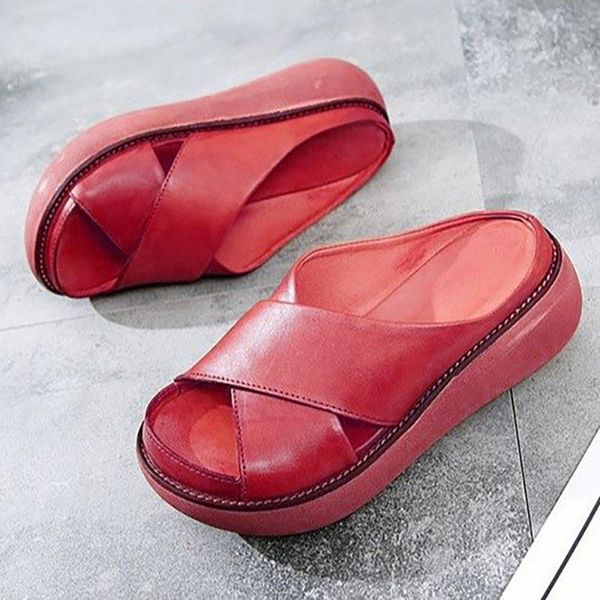 women sandals soft leather wedges shoes woman summer beach flip flops platform sandalias mujer wedge heels, Black
women sandals soft leather wedges shoes woman summer beach flip flops platform sandalias mujer wedge heels, Black