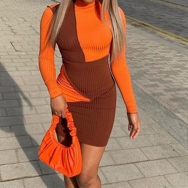 casual dresses 2021 knitted contrast pullover patchwork females half high neck ribbed bodycon autumn street mini bandage dress, Black;gray
casual dresses 2021 knitted contrast pullover patchwork females half high neck ribbed bodycon autumn street mini bandage dress, Black;gray