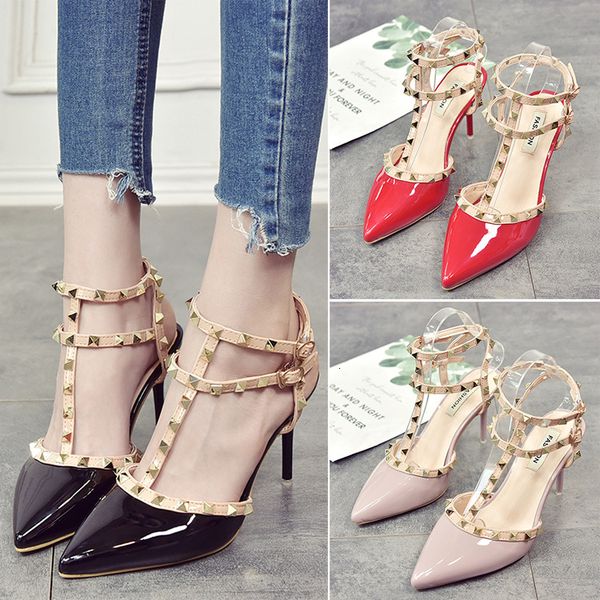 luxury dress shoes 2021 high thin heels, sho, summer pointed one button sandals, rivet women's sho, Black
luxury dress shoes 2021 high thin heels, sho, summer pointed one button sandals, rivet women's sho, Black