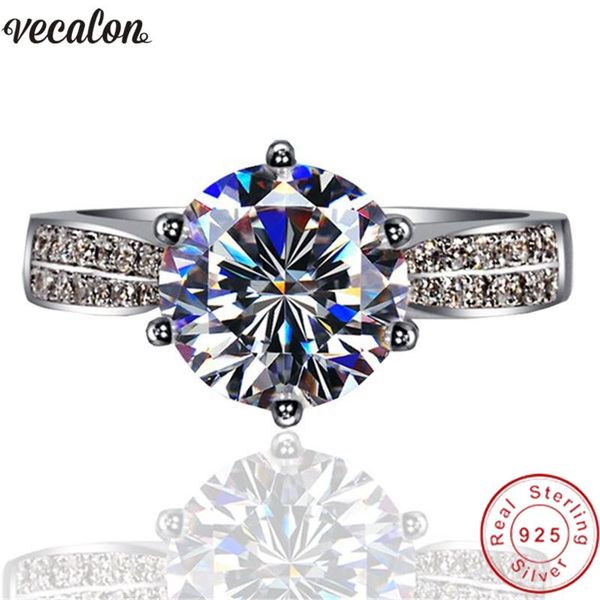 wedding rings vecalon solitaire jewelry real 925 sterling silver ring 3ct sona 5a zircon cz engagement band for women men bijoux, Slivery;golden
wedding rings vecalon solitaire jewelry real 925 sterling silver ring 3ct sona 5a zircon cz engagement band for women men bijoux, Slivery;golden