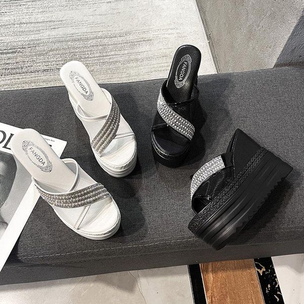 slippers summer mesh sandals rhinestone women outdoor flip flops beach slides white wedges heels platform, Black
slippers summer mesh sandals rhinestone women outdoor flip flops beach slides white wedges heels platform, Black