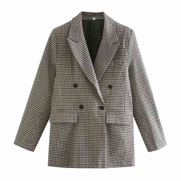 women spring autumn plaid blazers coats long sleeve double breasted casual female elegant blazer outerwear clothing 210513, White;black
women spring autumn plaid blazers coats long sleeve double breasted casual female elegant blazer outerwear clothing 210513, White;black