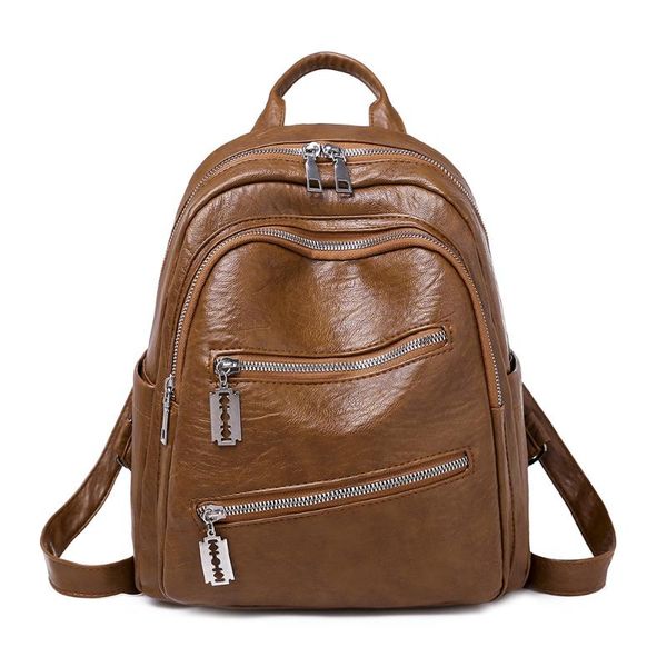 outdoor bags women fashion casual pu soft leather large capacity backpack college style student bag travel mummy
outdoor bags women fashion casual pu soft leather large capacity backpack college style student bag travel mummy