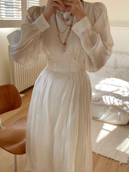 casual dresses chic long glossy dress woman clothes slim waist lace up elegant korean vestidos spring long-sleeve female clothing 2021, Black;gray
casual dresses chic long glossy dress woman clothes slim waist lace up elegant korean vestidos spring long-sleeve female clothing 2021, Black;gray