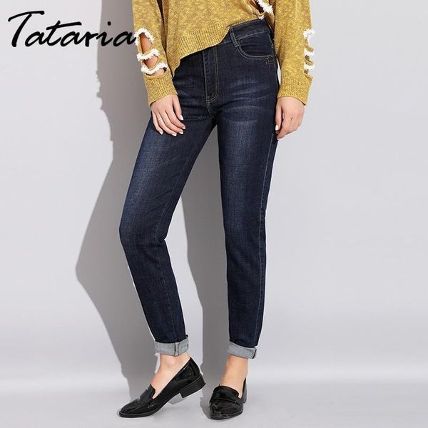 women's jeans tataria winter women high waist straight stretch slim for woman plus size autumn full length femme, Blue
women's jeans tataria winter women high waist straight stretch slim for woman plus size autumn full length femme, Blue