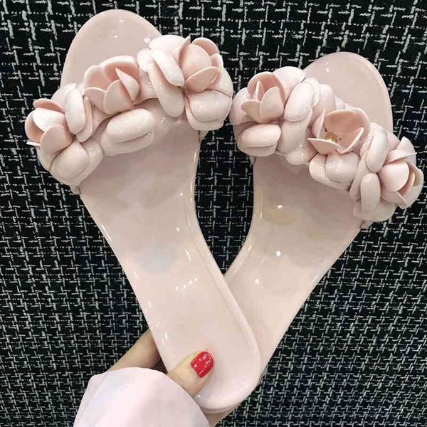 slippers new women flower runway brand open toe pvc flats shoes ladies summer beach pink blue sandals slides rwzh, Black
slippers new women flower runway brand open toe pvc flats shoes ladies summer beach pink blue sandals slides rwzh, Black