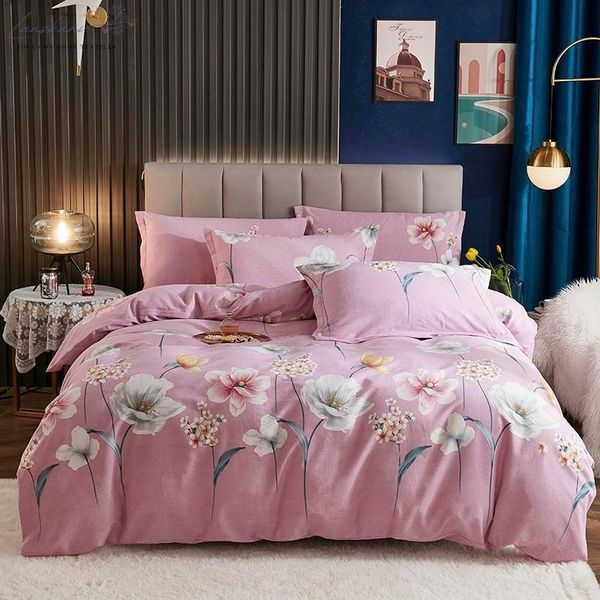 bedding sets 100% cotton ecological sanding warm plaid set home linens duvet cover pillowcase flat fitted bed linen sheet
bedding sets 100% cotton ecological sanding warm plaid set home linens duvet cover pillowcase flat fitted bed linen sheet