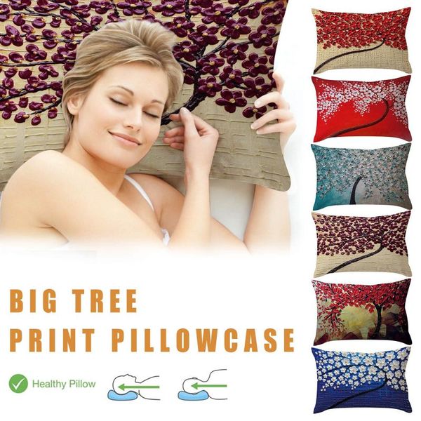 pillow case rectangle cover cushion toss pillowcase hidden zipper closure single-sided linen big tree printing
pillow case rectangle cover cushion toss pillowcase hidden zipper closure single-sided linen big tree printing
