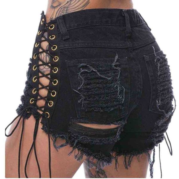 women's shorts shorts women tassel short woman punk lace up black denim hole ripped street style jeans c4ke, White;black
women's shorts shorts women tassel short woman punk lace up black denim hole ripped street style jeans c4ke, White;black