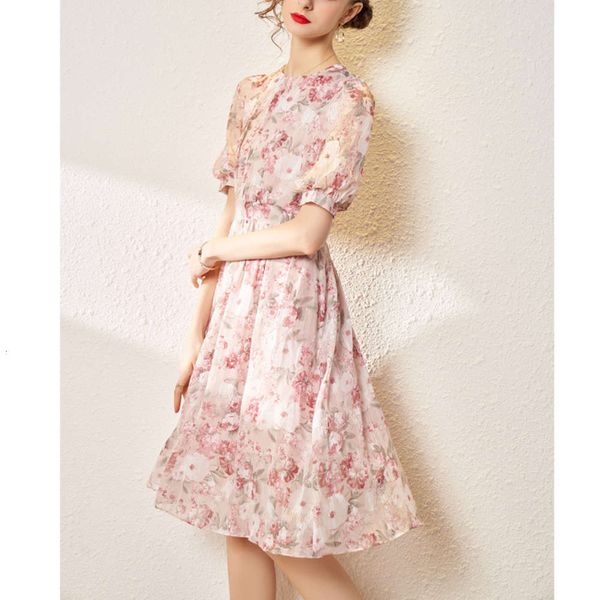 dress dressspring peony print elegant woman round neck bubble sleeve waist swing pink, Black;gray
dress dressspring peony print elegant woman round neck bubble sleeve waist swing pink, Black;gray