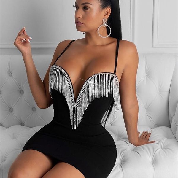 women tassel deep v-neck with wire spaghetti strap sleeveless mini night party dress, Black;gray
women tassel deep v-neck with wire spaghetti strap sleeveless mini night party dress, Black;gray