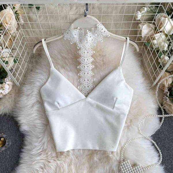 singreiny design lace halter y2k women v neck sleeveless backless slim camisole summer off shoulder strap tank 210419, White
singreiny design lace halter y2k women v neck sleeveless backless slim camisole summer off shoulder strap tank 210419, White