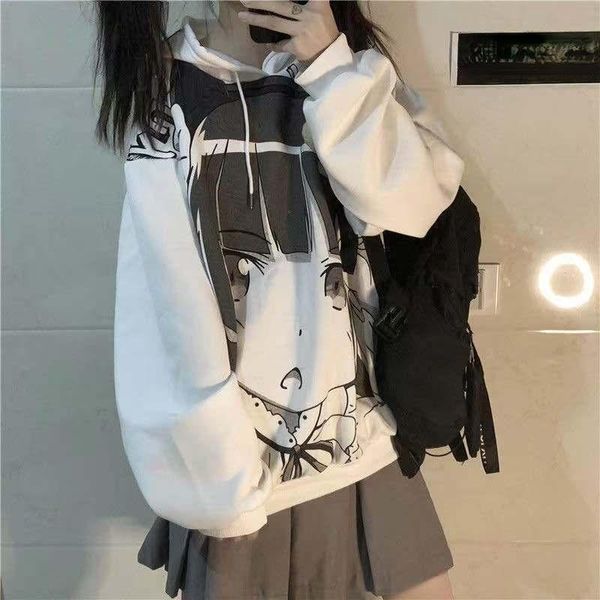 women's hoodies & sweatshirts deeptown japanese style anime print hoodie women korean oversize white female gothic long sleeve tracksui, Black
women's hoodies & sweatshirts deeptown japanese style anime print hoodie women korean oversize white female gothic long sleeve tracksui, Black