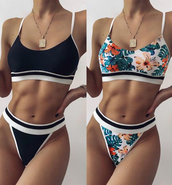 women's swimwear solid color or print bikini set, spaghetti straps vest and short pants 2 pcs suit, White;black
women's swimwear solid color or print bikini set, spaghetti straps vest and short pants 2 pcs suit, White;black
