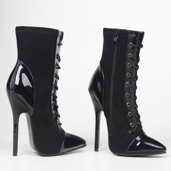 14cm high heel stiletto gothic lace-up gothic victorian ankle fashion mixed colors boot, Black;white
14cm high heel stiletto gothic lace-up gothic victorian ankle fashion mixed colors boot, Black;white