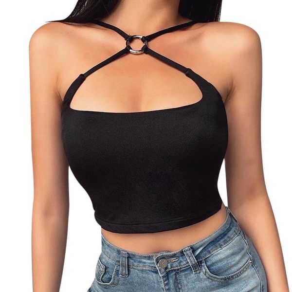 cut out crop slim camisole tees cross choker summer for women party club lxh women's tanks & camis, White
cut out crop slim camisole tees cross choker summer for women party club lxh women's tanks & camis, White