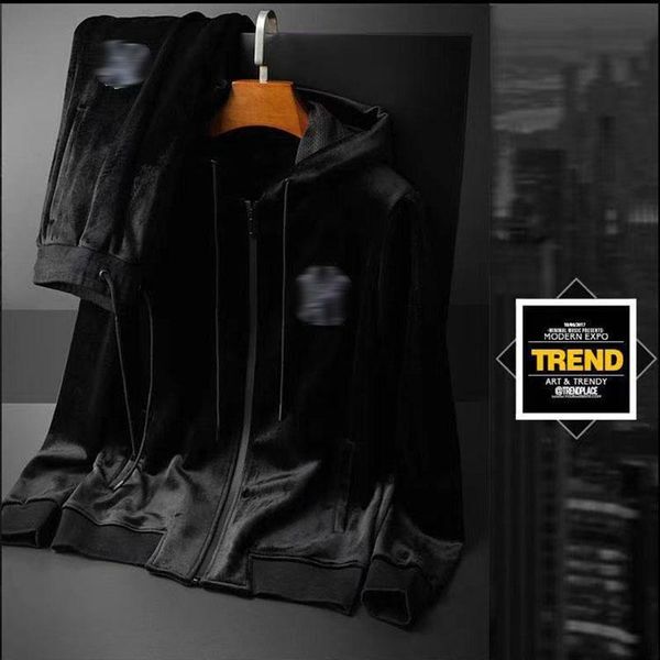 men's tracksuits tracksuit fashion trend high-end winter products 2021 thickened double-faced fleece casual long-sleeved sports suit, Gray
men's tracksuits tracksuit fashion trend high-end winter products 2021 thickened double-faced fleece casual long-sleeved sports suit, Gray