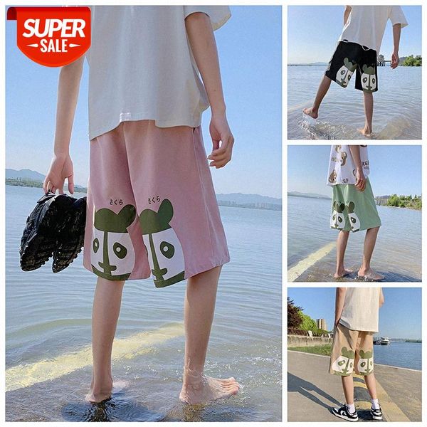 casual shorts men's thin trend loose net red basketball beach 5 five-point pants #303h, Black 
casual shorts men's thin trend loose net red basketball beach 5 five-point pants #303h, Black