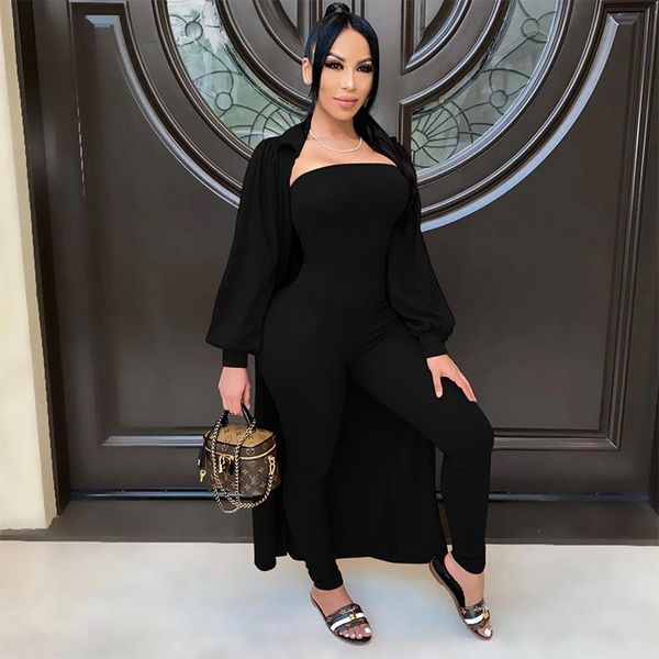 women two piece outfits tight bodysuit set low cut breast wrapping long pants jumpsuit sleeve lapel collar coat women's, White
women two piece outfits tight bodysuit set low cut breast wrapping long pants jumpsuit sleeve lapel collar coat women's, White