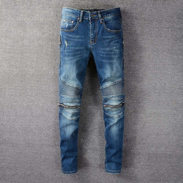 2021 summer classic hole men's jeans holed motorcycle rock tight slim striped fashion pants size 28-40 t03, Blue
2021 summer classic hole men's jeans holed motorcycle rock tight slim striped fashion pants size 28-40 t03, Blue