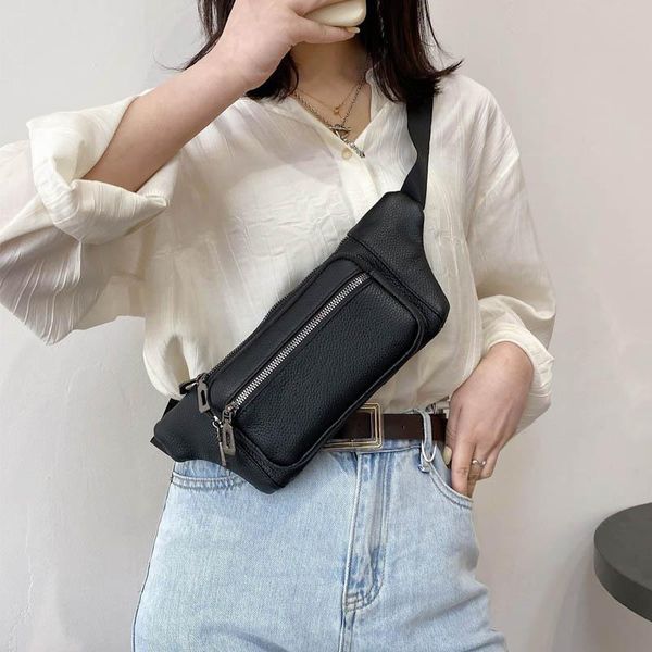 fashion black chest bag leather purse women belt waist pack solid color crossbody bags phone pouch fanny
fashion black chest bag leather purse women belt waist pack solid color crossbody bags phone pouch fanny