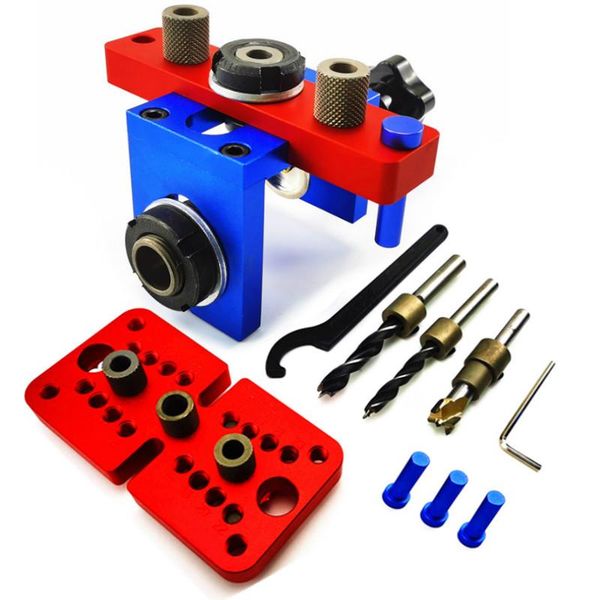 professional hand tool sets log tenon dowelling jig 3 in 1 woodworking hole puncher locator kit drill guide set aluminum alloy vertical dril
professional hand tool sets log tenon dowelling jig 3 in 1 woodworking hole puncher locator kit drill guide set aluminum alloy vertical dril