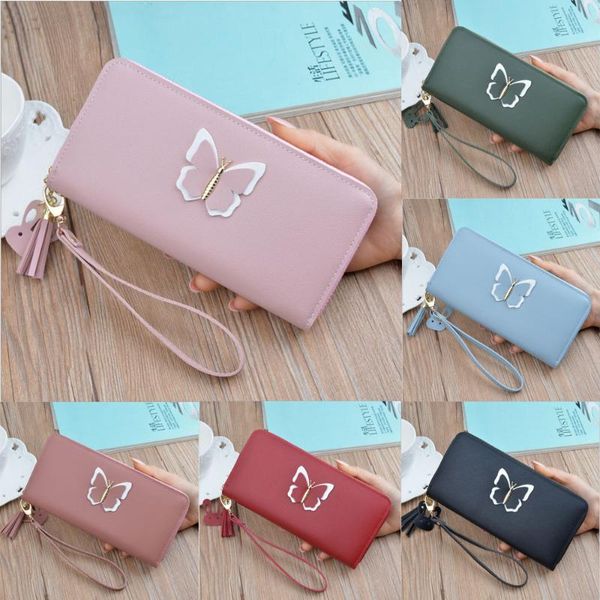 wallets fashion women zipper pu leather wallet butterfly print long card holder phone bag case purse, Red;black
wallets fashion women zipper pu leather wallet butterfly print long card holder phone bag case purse, Red;black