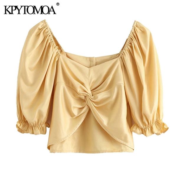women sweet fashion pleated cropped blouses vintage square collar back zipper female shirts blusas chic 210420, White
women sweet fashion pleated cropped blouses vintage square collar back zipper female shirts blusas chic 210420, White