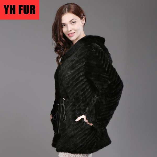 women's fur & faux 2021 women knitted real mink coat lady 100% natural long hooded jacket winter warm overcoat, Black
women's fur & faux 2021 women knitted real mink coat lady 100% natural long hooded jacket winter warm overcoat, Black