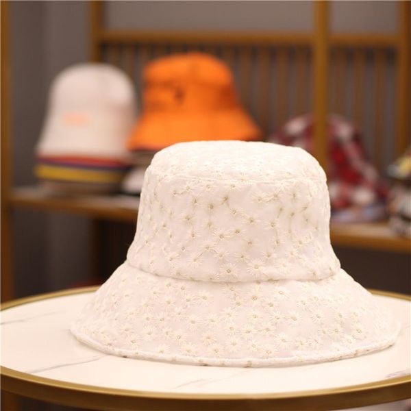 wide brim hats small daisy lace embroidery fisherman hat bucket woman summer thin flower sun hollow, Blue;gray
wide brim hats small daisy lace embroidery fisherman hat bucket woman summer thin flower sun hollow, Blue;gray