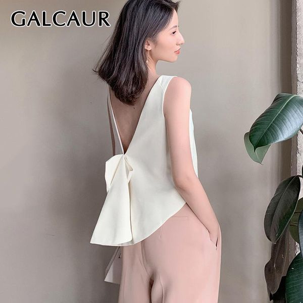 women's vests galcaur lace up bowknot vest o neck tank sleeveless backless large size korean summer female 2021 fashion, Black;white
women's vests galcaur lace up bowknot vest o neck tank sleeveless backless large size korean summer female 2021 fashion, Black;white
