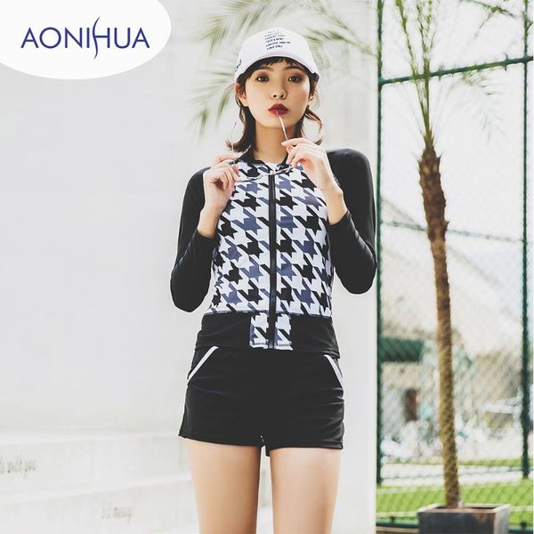 one-piece suits aonihua slim girls swimwear swimsuit women two pieces for teens long sleeve coat vest with shorts 1936
one-piece suits aonihua slim girls swimwear swimsuit women two pieces for teens long sleeve coat vest with shorts 1936