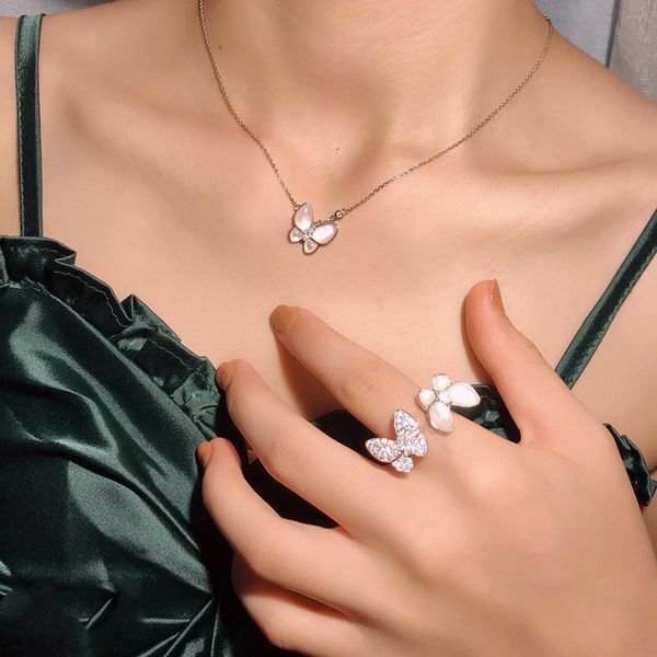 arrival 2020 fashion butterfly pendant jewelry set honey ring earring necklace beauty women, Silver
arrival 2020 fashion butterfly pendant jewelry set honey ring earring necklace beauty women, Silver