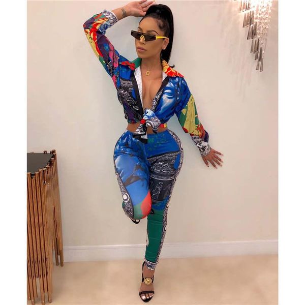 two piece dress women elegant casual 2 pieces set vintage printed button down shirt and long pants fall winter streetwear clubwear, White
two piece dress women elegant casual 2 pieces set vintage printed button down shirt and long pants fall winter streetwear clubwear, White