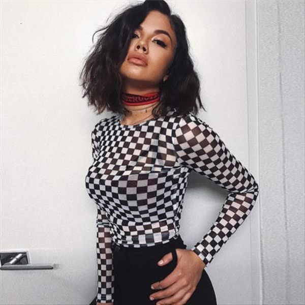 stylish slim plaid women t shirt long sleeve mesh bodycon stretch ladies leotard crop, White
stylish slim plaid women t shirt long sleeve mesh bodycon stretch ladies leotard crop, White