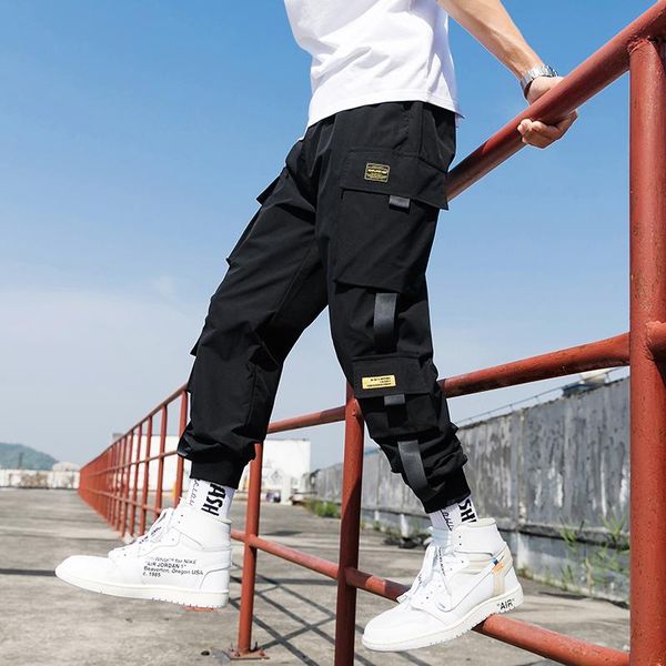 men's pants 2021 hip hop streetwear joggers men casual cargo pant trousers high street elastic waist harem man, Black
men's pants 2021 hip hop streetwear joggers men casual cargo pant trousers high street elastic waist harem man, Black