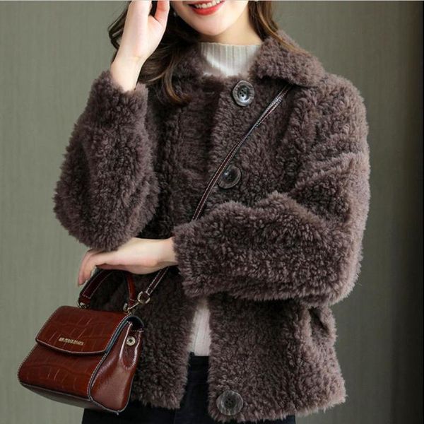women's fur & faux women 2021 autumn winter warm jacket coat female casual fashion lamb fake overcoat fluffy loose outerwear z690, Black
women's fur & faux women 2021 autumn winter warm jacket coat female casual fashion lamb fake overcoat fluffy loose outerwear z690, Black