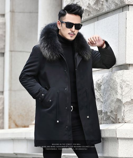 men's leather & faux real fur coat men winter jacket wool liner parka clothes raccoon collar casual warm coats plus size my5098 rygi, Black
men's leather & faux real fur coat men winter jacket wool liner parka clothes raccoon collar casual warm coats plus size my5098 rygi, Black