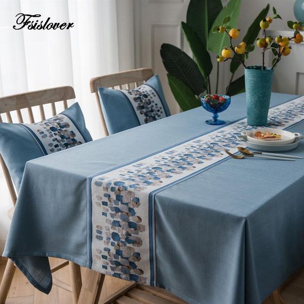 table cloth fsislover waterproof decorative stylish blue tablecloth rectangular dining polyester cover
table cloth fsislover waterproof decorative stylish blue tablecloth rectangular dining polyester cover