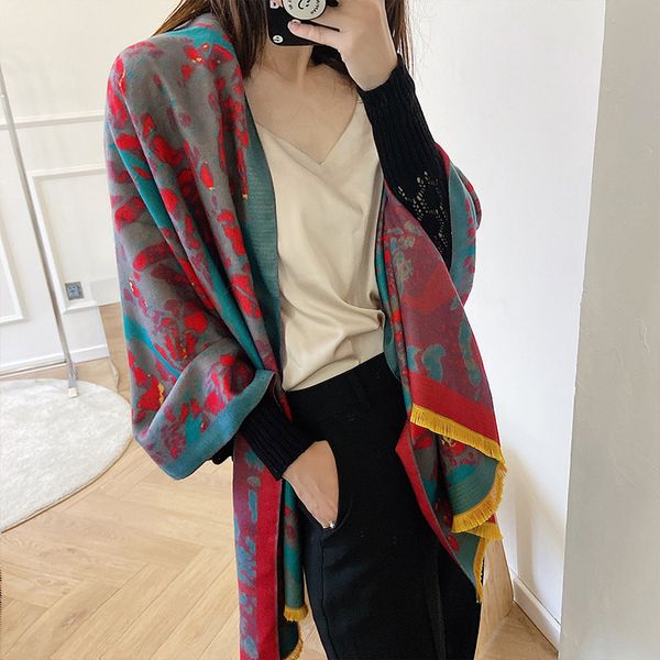 2021 summer office imitation cashmere cloak shawl spring and autumn winter korean women's scarf with dual-purpose bib, Blue;gray
2021 summer office imitation cashmere cloak shawl spring and autumn winter korean women's scarf with dual-purpose bib, Blue;gray